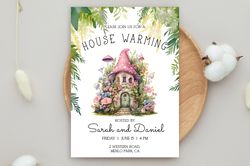 House Warming Invitation Editable Template, Housewarming Party