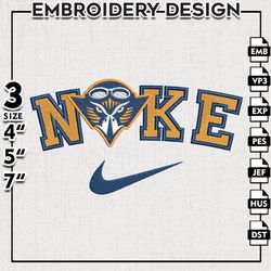 nike ut martin skyhawks embroidery designs, ncaa embroidery files, ut martin skyhawks machine embroidery files