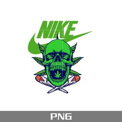 cannabis skull nike png, nike logo png, cannabis skull png, fashion brands png digital file