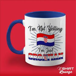 croatian mug, croatia coffee cup, funny gift idea, present for croatian husband, wife, family, tea mug, croatian flag, i