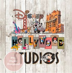 hollywood studios png, png digital download, sublimation design, instant download, disney, vintage, png