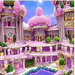 barbies mansion background seamless tileable repeating pattern