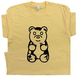 gummy bears t shirt funny t shirt for women ladies men kids teen cool vintage graphic t shirt 80s retro t shirt cute tee