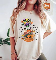 hocus pocus teacup balloon comfort colors shirt, sanders