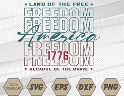 retro america america the beautiful land of the free 4th of july fourth of july patriotic usa svg, eps, png, dxf, digita