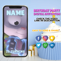 the creature cases birthday video inviation, creature cases animated invitation, the creature cases birthday theme