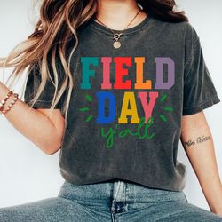 field day y'all t shirt have a field day short sleeve shirts teacher kids gift family members gift cotton t shirt