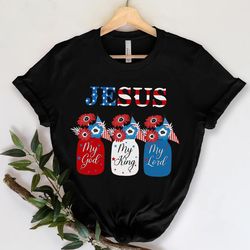 jesus christian t shirt my god my king my lord short sleeve shirts happy independence day cotton t shirt