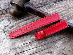 red italian vegtan leather handmade strap - chiii.vn