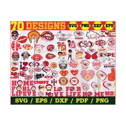 70 designs kansas city chiefs football svg bundle, chiefs logo svg