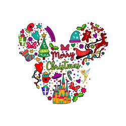 disney mickey mouse merry christmas svg, christmas svg, disney svg, mickey mouse head svg, christmas party svg, christma