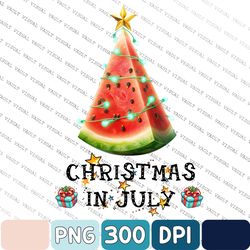 watermelon tree christmas in july png, july christmas gift, tropical christmas, beach christmas png, summer gift png