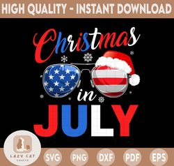 christmas in july santa hat png , summer vibes, independence day, 4th of july png , american flag png , png files for