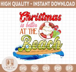christmas is better at the beach png | tropical christmas png | christmas in july png | summer christmas png