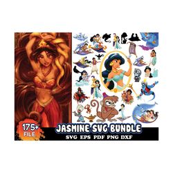 175 jasmine svg bundle, disney svg, aladin svg