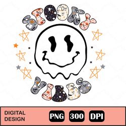 spooky vibes png sublimation design, smiley face, halloween sublimation, fall, autumn, retro, vintage