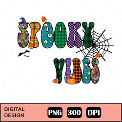 spooky vibes png, halloween png, halloween sublimation design, ghost png, retro halloween png, fall png, spooky png
