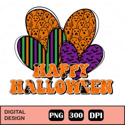 happy halloween png halloween heart png digital download, sublimation design