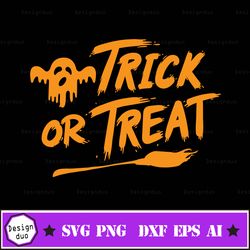 trick or treat svg, happy halloween svg file, trick or treat bag svg, print, instant download design for cricut or silho