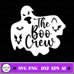 the boo crew svg, halloween svg, boo svg, halloween family matching shirts svg, cute ghost svg, hey boo svg, trick or tr