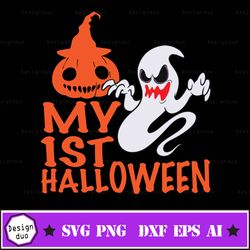 my 1st halloween bundle svg, my first halloween svg, baby's 1st halloween, cut file, halloween sublimation, dxf, eps, pn