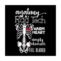 anatomy of a rad tech warm heart, empty stomach, full bladder, body svg, trending svg, anatomy svg, warm heart svg, empt