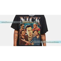 nick miller shirt, nick miller homage vintage tshirt, nick miller retro fan tees, nick miller retro 90s sweater, nick mi