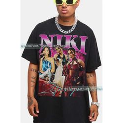niki zefanya vintage shirt, rnb rapper singer shirt, niki zefanya music tshirt, niki fan tees, niki retro 90s style merc