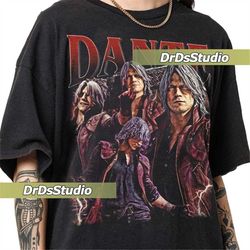 limited dante devil may cry vintage t-shirt, gift for women and man unisex t-shirt