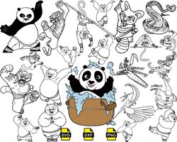 po kung fu panda bundle svg, kung fu panda clipart
