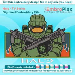 halo embroidery design file (anime-inspired)