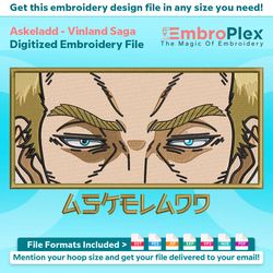 askeladd embroidery design file (anime-inspired)