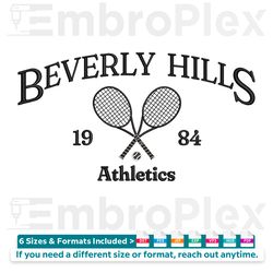 beverly hills athletics embroidery design