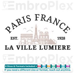 paris france embroidery design