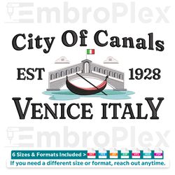 venice italy embroidery file