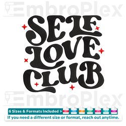 self love club embroidery file