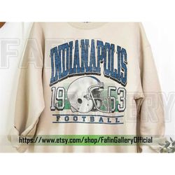 indianapolis football sweatshirt | vintage style indianapolis football crewneck | football sweatshirt | indianapolis swe