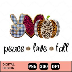 peace, love, fall pumpkin svg, jpeg, png sublimation, digital download - two file types included