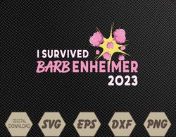 i survived barbenheimer 2023 svg, eps, png, dxf, digital download