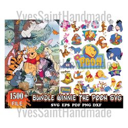 1500 bundle winnie the pooh svg, disney svg