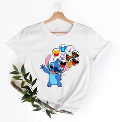 disney stitch balloon shirt, stitch disney characters balloo