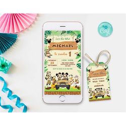 kids phone birthday invitation template, kids phone birthday invitation, kids electronic invite, phone invite