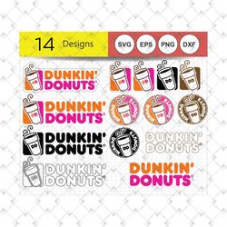 dunkin donuts coffee svg,dunkin donuts svg,america runs on dunkin,dunkin logo svg