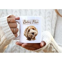 dog mum mug. personalised dog mug. dog mum gift. 20th birthday gift for her. pet portait mug. dog lover gift. 30th birth