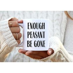 shakespeare mugs. swear word mug. best friend gift. birthday gift. peasant be gone. funny phrase mugs.