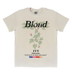 frank ocean blond ivy short sleeve front design t shirt , blond album , blonded , music gift , cool gift ideas