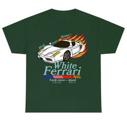 frank ocean white ferrar art front design shirt , blond album , music gift , vintage style tee , blonded , trends origin