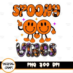 spooky vibes png-halloween sublimation digital design download-spooky season png, skeleton png, ghost png, boho hallowee