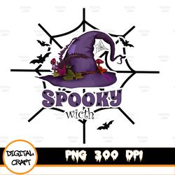 spooky witch halloween sublimation png, sublimation designs download, digital, fall, halloween