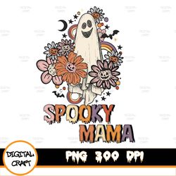 spooky mama halloween sublimation png, sublimation designs download, digital, fall, halloween